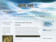 Tablet Screenshot of consciousnomads.com